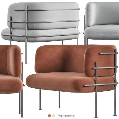 现代布艺单人单人沙发-21